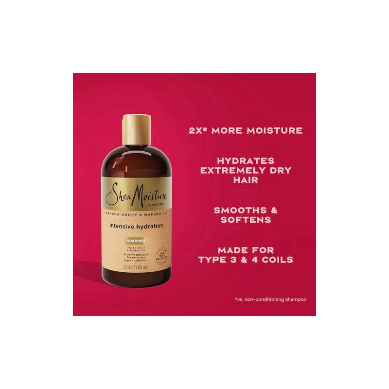 Shea Moisture Mh&Mo Int Hyd Shampoo 384 ml/13Oz 384 ml