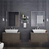 VOLPONE Glass Bathroom Shelf 15.7in Bathroom Shelf Wall Mounted Floating