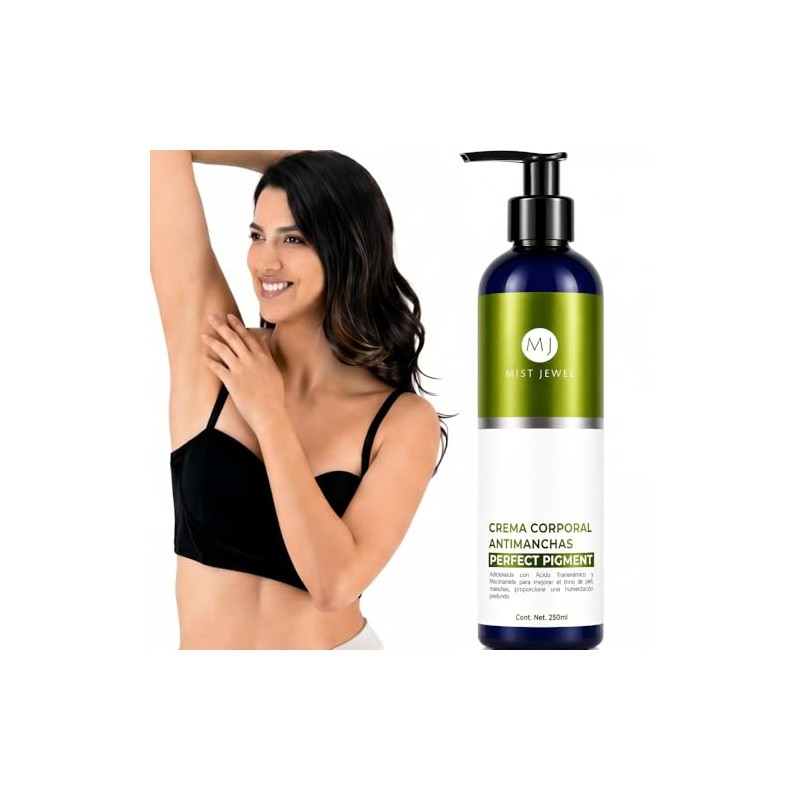 Mist Jewel Crema Corporal Aclarante y Despigmentante, Ác. Tranexámico