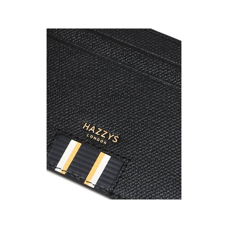 Hazzys (대구신세계)블랙 로고배색 소가죽 카드지갑HJHO5F503BK (Daegu Shinsegae) Black Logo Contrast