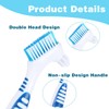 WLLHYF 2Pack Denture Cleaning Brush(Blue/Green)