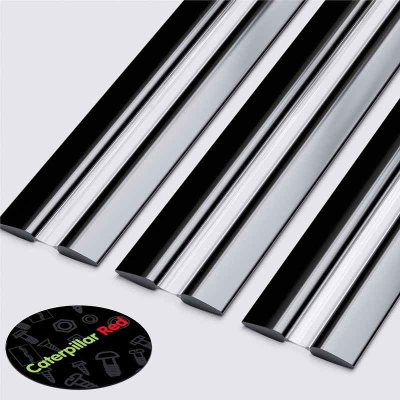 3X 200mm Black Low Profile Flex Hinges, Flexible Living Hinges,