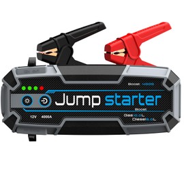 Car Jump Starter, 4000A Peak 24000mAh, 100W PD Fast Charging, IP67 Waterproof, LED Emergency Light, for Gas 10.0L/Diesel 8.0L