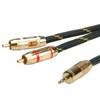 ROLINE GOLD Audio-Verbindungskabel 3,5mm Stereo - 2x Cinch, ST/ST, 2,5