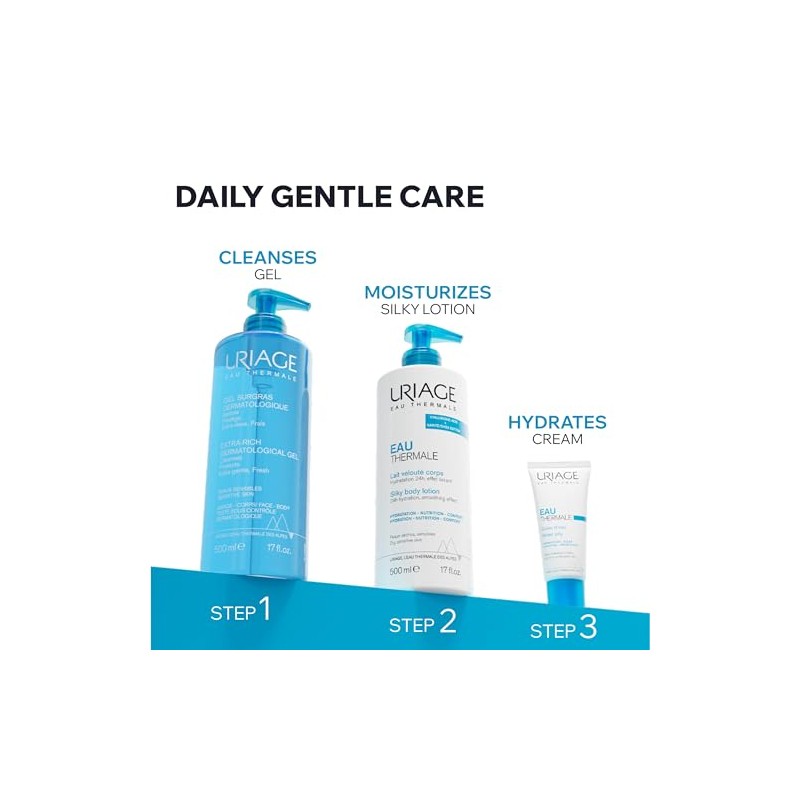 Uriage Gel Ducha Dermatológico Extra Rico Piel Sensible Mantiene Film