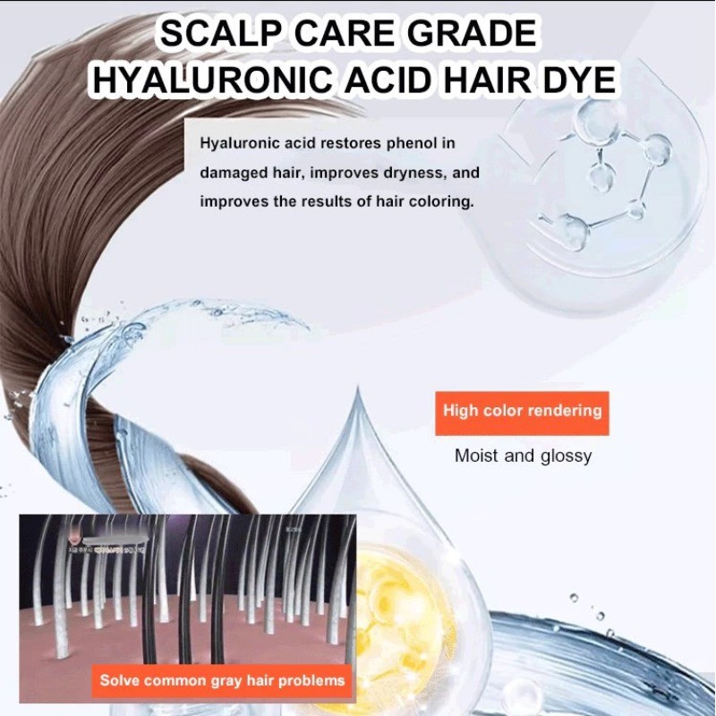 Hair Dye Stick Quick Coverage of Hair Color Long-lasting Waterproof