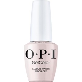 OPI GelColor Lisbon Wants Moor OPI | Opaque Soft Pink Crème UV Cure Gel Nail Polish | Vegan & HEMA Free, Long Lasting, High Shine