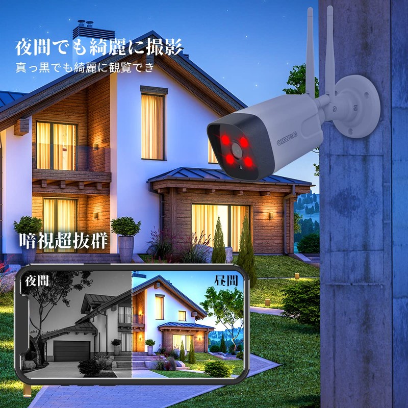 [Double Antenna, Two-way Calling, Wide Angle] Security Camera, Wireless Security