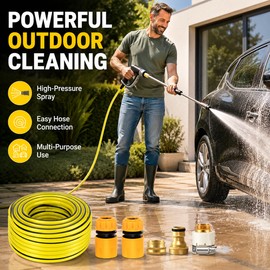 360° Rotating Garden Hose Spray Gun – Adjustable Water Jet Nozzle for Car Washing, Patio Cleaning & Garden Watering