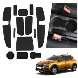 BIBIBO Gummimatten Antirutschmatten kompatibel mit Dacia Sandero 3 / Sandero Stepway 3 2021-2024, Antirutschmatten Zubehör, Sandero Stepway 3 rutschfeste Matten