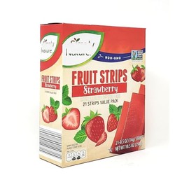 NON-GMO Fruit Strips, Strawberry, 21 Strips Value Pack 10.5 oz/294g (Pack of 1)