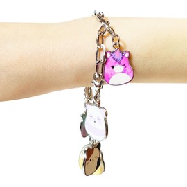 LUV HER Squishmallows Girls Add A Charm Box Set with 1 Charm Bracelet & 5 Interchangeable Charms - Ages 8+