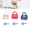 MUNEFE Kids Learning Locks, Alphabet Locks Keys Toy, Number Locks