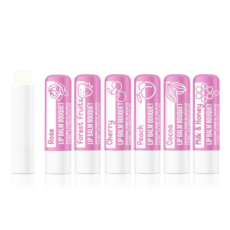 Beauty4Britain Set of 12 Luxury Lip Balms Bouquet 12 Different