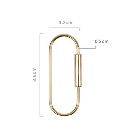 KUNSON Creative Design Brass Screw Lock Key Chain Ring, Beautiful Simple EDC Keychain Hanging Ring Practical Handicrafts