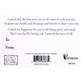 Dicksons Butterfly Angel, I Said A Prayer, White/Purple 5.5 x 3.5 Inch Resin Collectible Figurine