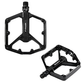 Pedales para MTB 10.3 x 10.7 cm DU o 9.5 x 9 cm Rodamiento Triple 1 Par, Aleación De Aluminio, Compatible con Ejes De 9/16" para Montaña/Ruta Pedales para Bicicleta