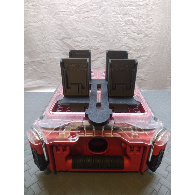 FOAM KRAFT MILWAUKEE PACKOUT BATTERY MODULAR M18 TOOL BLACK INTERCHANGEABL