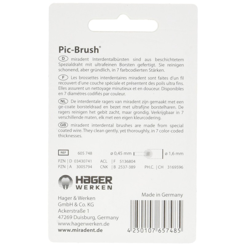 Pic-Brush Set of 12 Pink XX-Fin Replacement Brushes - Pack