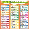 Phonics Flash Cards Word Family Build Book,Learn to Read 30