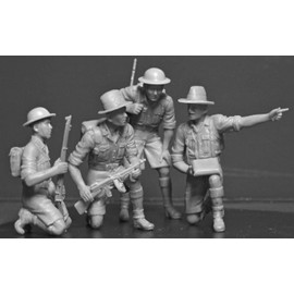 ICM ICM35563 1:35-Gurkha Rifles (1944) 4 Figs,black