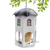 Metal Bird Feeder,Metal Finch Feeder Waterproof - Weatherproof Feeding Station,