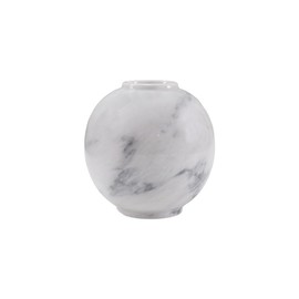 Radicaln Marble Flower Vase 16 cm White - Decorative Floor White Vase for Aesthetic Room Décor & Coffee Table Modern Small Vases for Flowers Bouquet