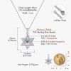 DAYBYDAY Star of David Necklace for Women 925 Sterling Silver