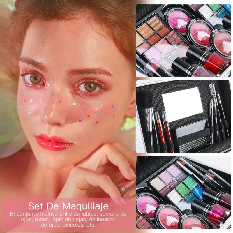 Gmdr Kit De Sombras Maquillaje Set Todo En Uno Neceser