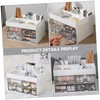 MAGICLULU Multi-function Transparent Drawer Storage Box for Makeup Cosmetics Stationery