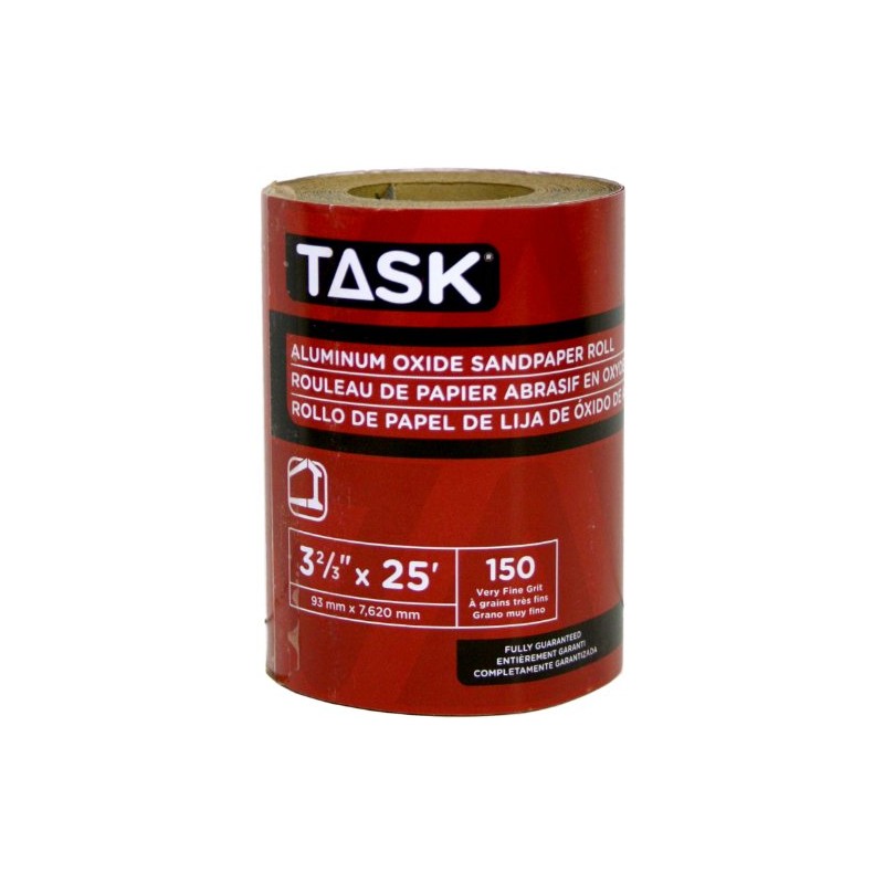 Task Tools T32315 3-2/3-Inch by 25 Feet Aluminum Oxide Sandpaper