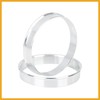 Partuto 4pcs 56.6 to 54.1 mm Aluminium Alloy Car Hub