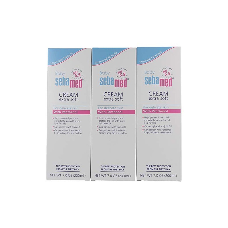 Sebamed Baby Cream Extra Soft 200mL Crema para bebé, Blanco,