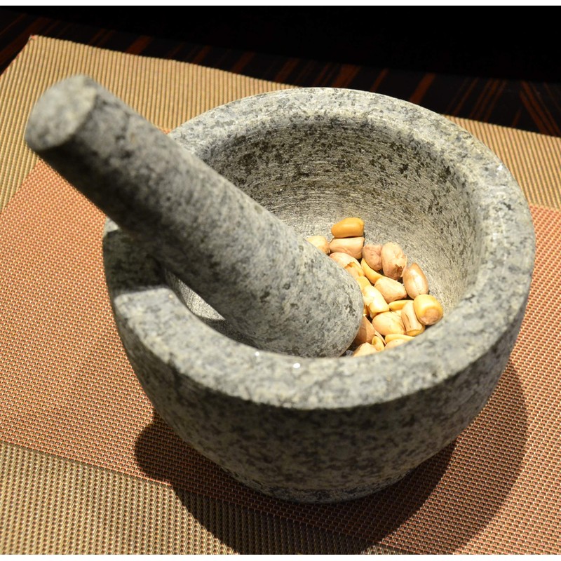 Granite Pestle Only Replacement, Heavy Unpolished Stone Pestle for Mortar