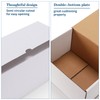 ZBEIVAN 8x6x4 White Shipping Boxes Set of 25, Corrugated Cardboard