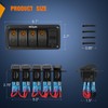 Nilight 4 Gang Rocker Switch Panel with PD Type C