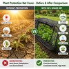 2PCS Pop Up Mesh Plant Covers for Raised Beds, Foldable