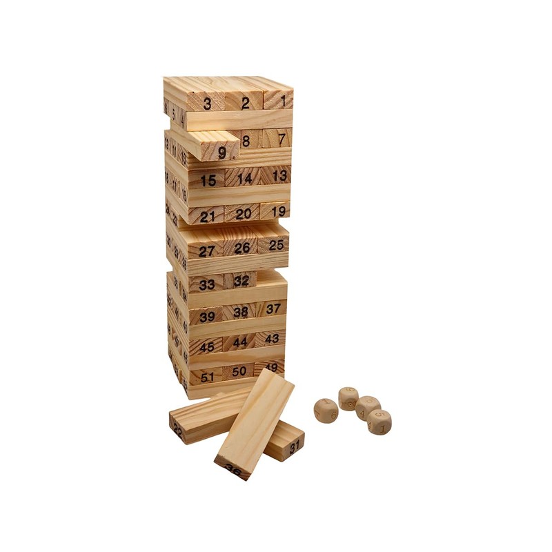 FAST WORLD SHOPPING ® Board Game Tower with Stackable Wooden