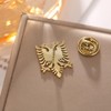 Stainless Steel Albania Eagle Double Headed Eagle Brooch and Pin