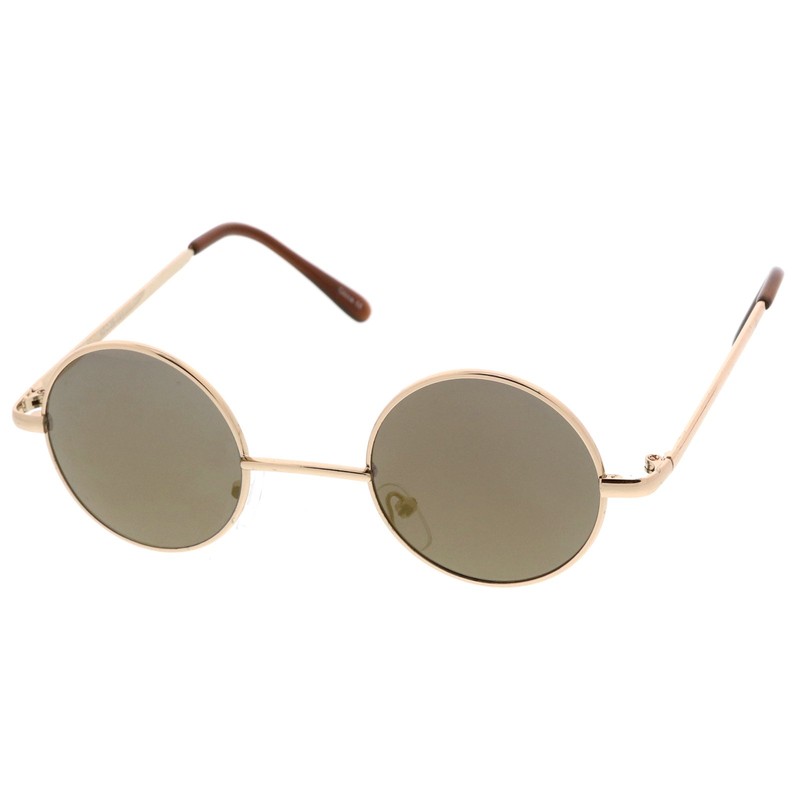 zeroUV - Retro Round Sunglasses for Men Women with Color