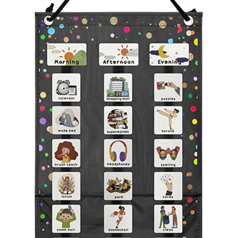 Visual Schedule For Kids With 63 Cards Communication Cards