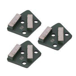 Discos de Pulido de Diamante para Suelo, 80#, 3 Piezas, 2 Dientes Largos, Trapezoidal, para Amoladora