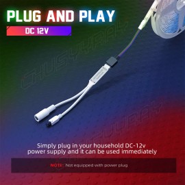 CHUSYYRAY 12V LED Strip Light TV backlight 5050 RGB Mood Light Color Changing Light Kit