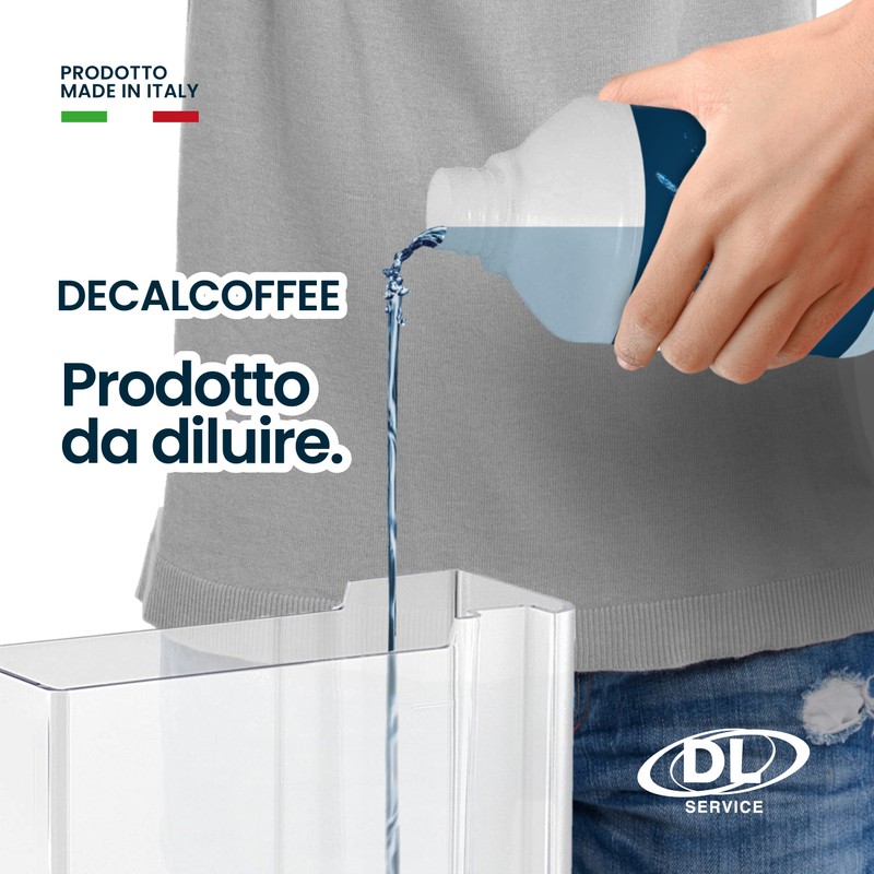 DECALCOFFE Decalcificante Macchina Caffè compatibile con DeLonghi, Dolce Gusto, Nespresso