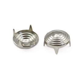 8mm SILVER 3/8" SPIRAL BEDAZZLER STUDS - 100 Pieces