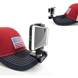 Octo Mounts – Sports Mount. Baseball Hat and Backpack Strap Smartphone or Camera Holder. Compatible with Smartphones and GoPro Style Cameras.