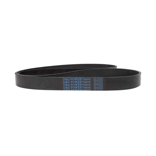 D&D PowerDrive 615L8 Poly V Belt, Rubber