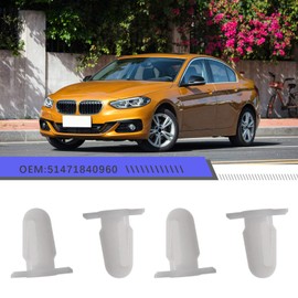 EMSea Car Door Sill Fixing Strip Clip White Plastic Moulding Protective Trim Fastener Retainer 5147184096 Pack of 30