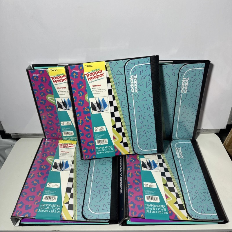 Acco/Trapper Keeper Trapper Keeper, 1-Inch Rings, 80's Retro & Justice