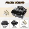 ECOTRIC 50L Motorcycle trunk w/Top Rack & Backrest Compatible with